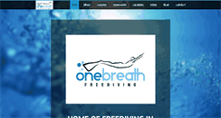Desktop Screenshot of onebreathfreediving.com